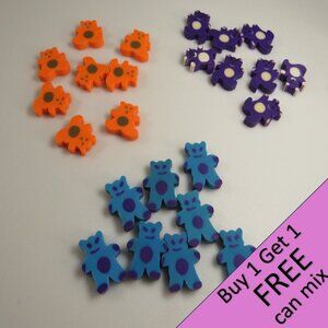 Easter Egg Filler: Small Bear Erasers (24 items)(they stand up)